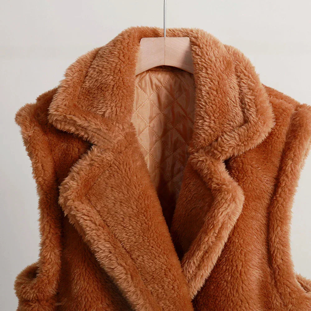 Cappotto Lungo Senza Maniche da Donna - Image 2