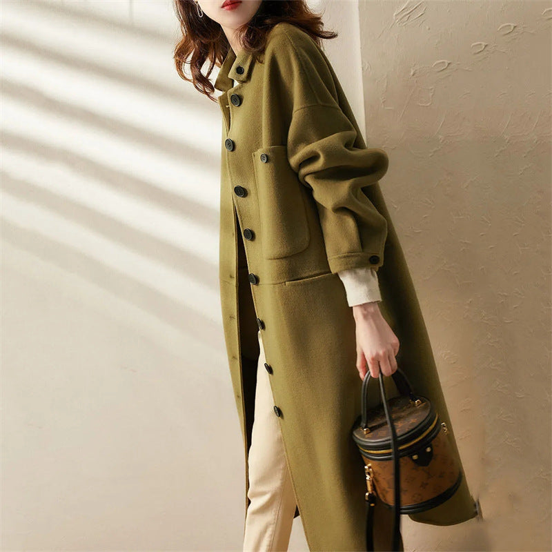 Cappotto Lungo Abbottonato da Donna - Image 2