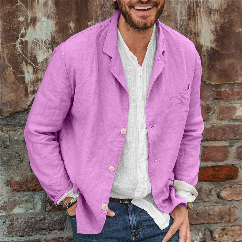 Camicia da Uomo a Maniche Lunghe con Bottoni - Image 5