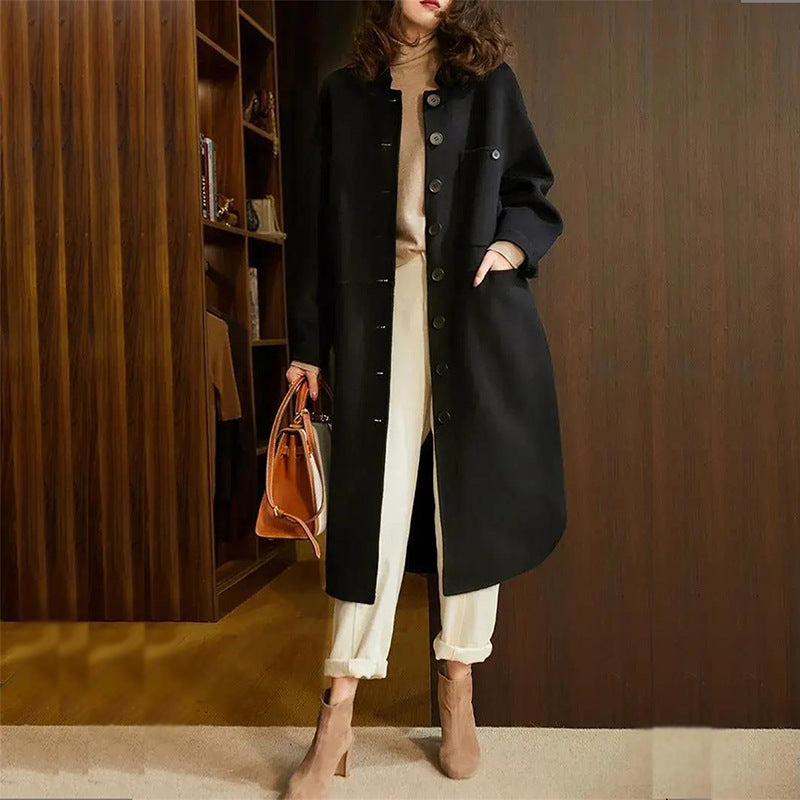 Cappotto Lungo Abbottonato da Donna - Image 3