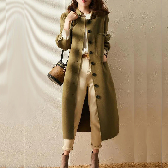 Cappotto Lungo Abbottonato da Donna - Image 4
