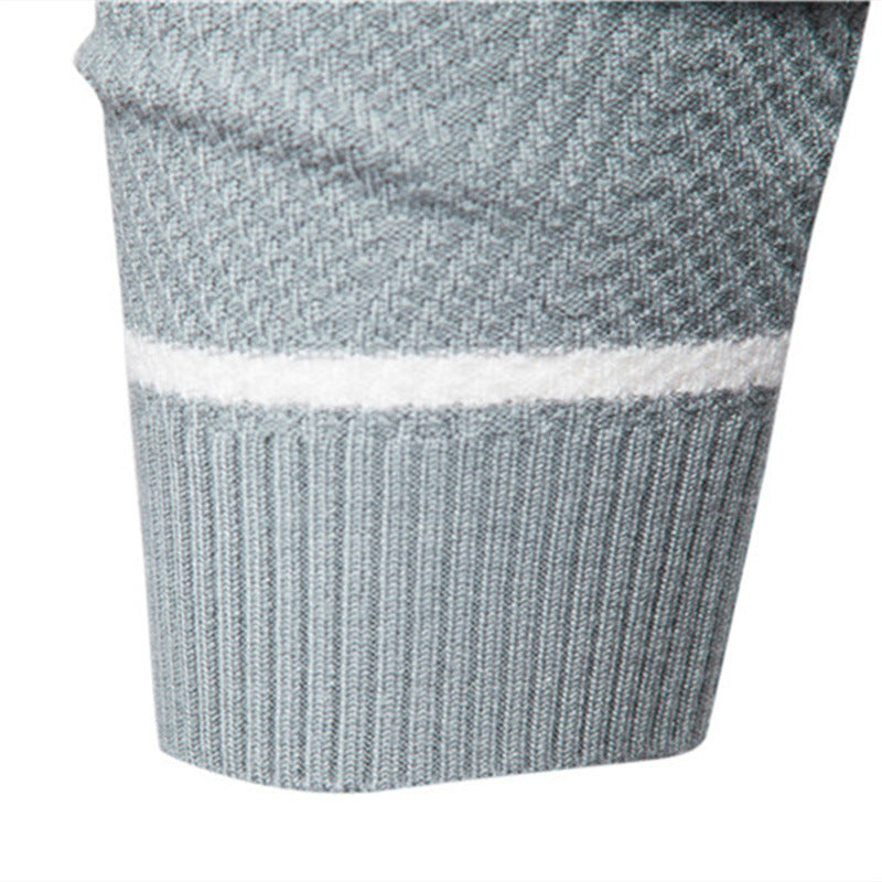 Maglione da Uomo a Righe con Girocollo - Image 4
