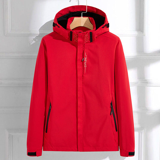Cappotto da donna con cappuccio e zip intera - Image 2