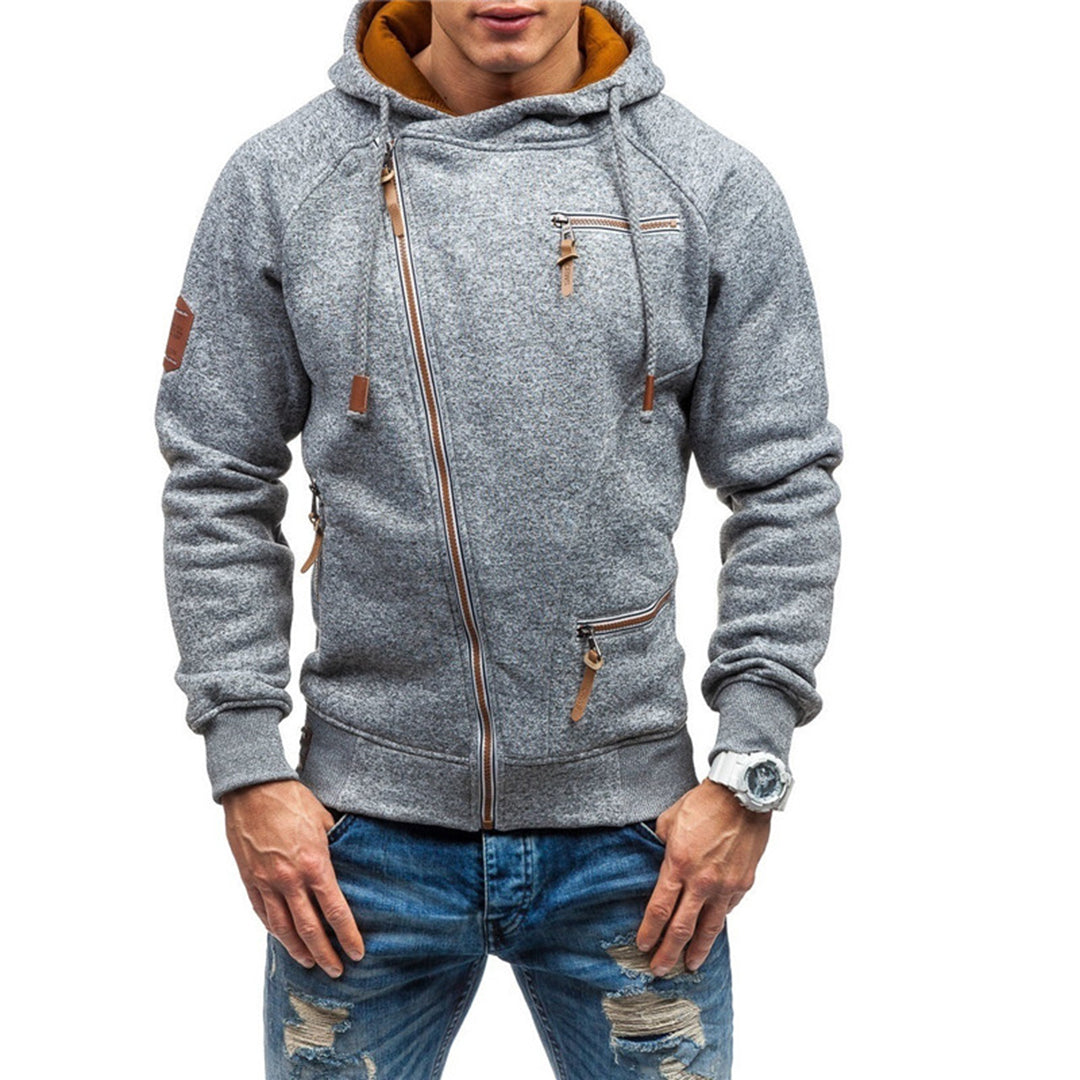Felpa casual da uomo con zip - Image 7