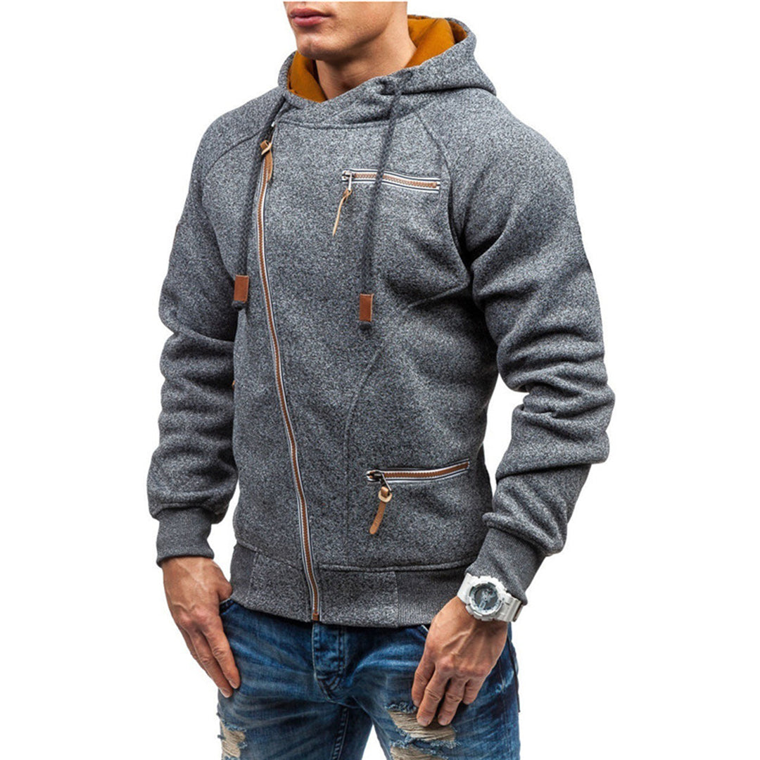 Felpa casual da uomo con zip - Image 2