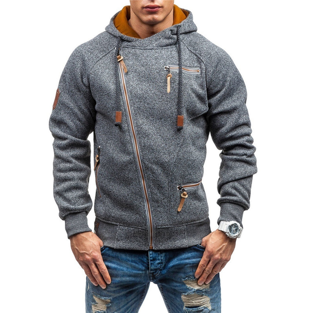 Felpa casual da uomo con zip - Image 8