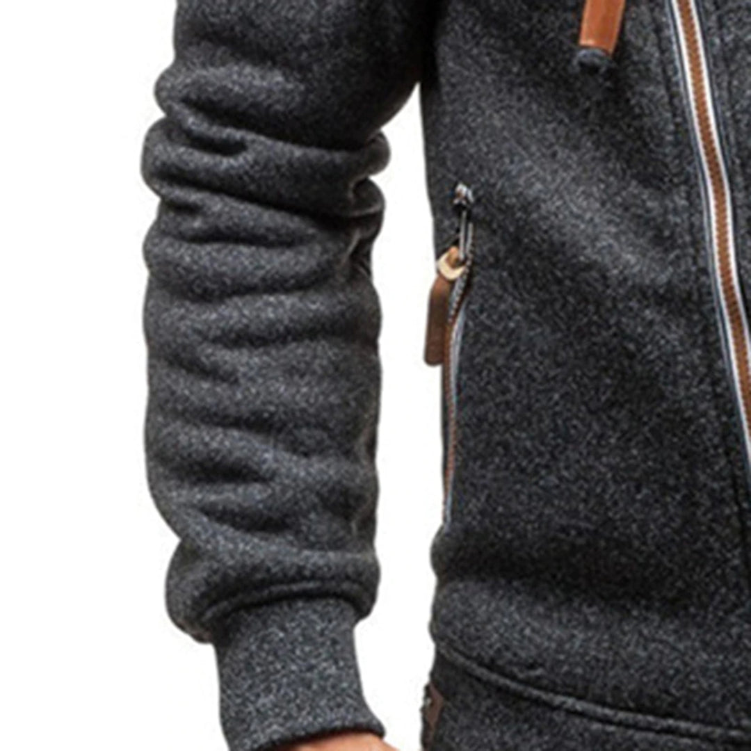 Felpa casual da uomo con zip - Image 6