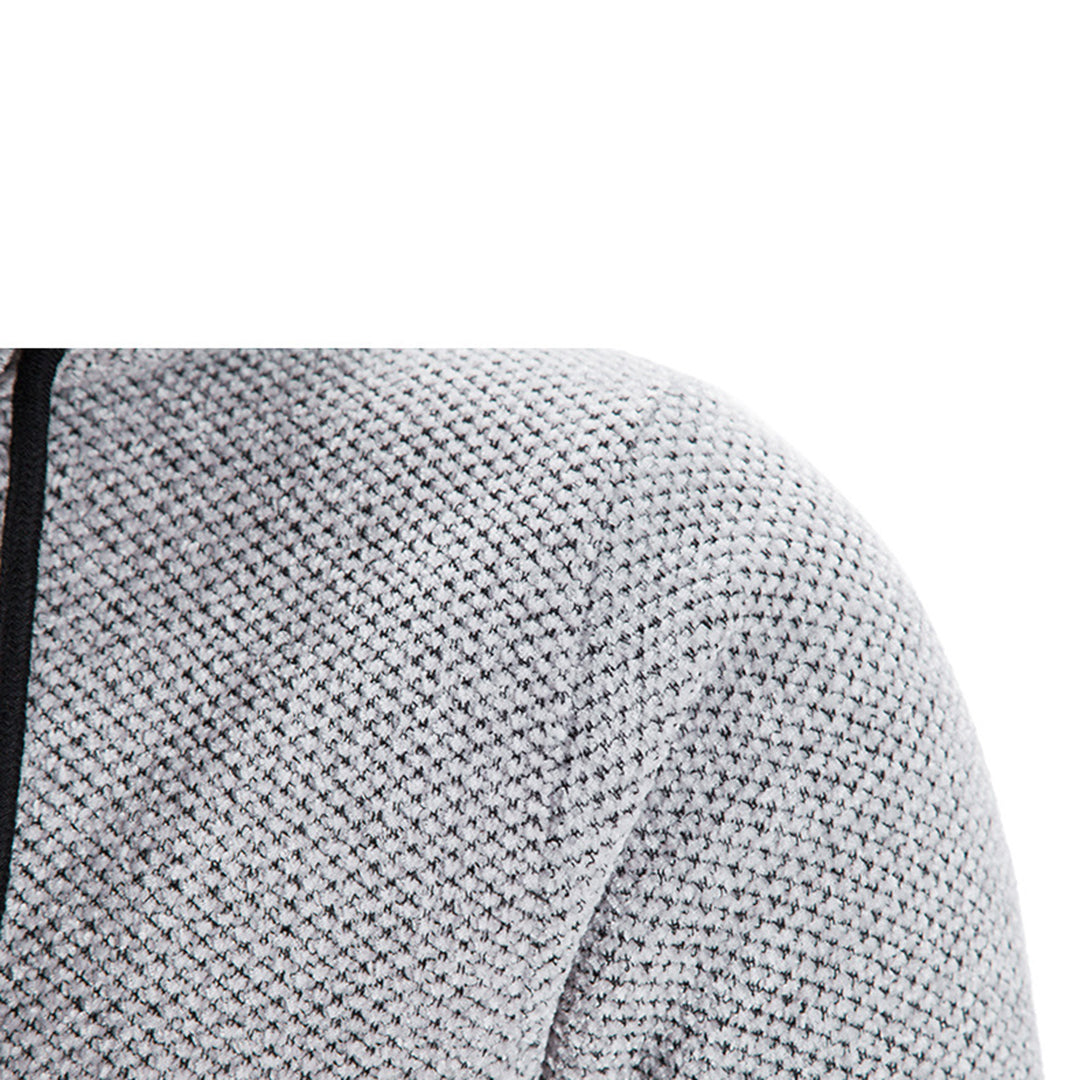 Cappotto Lungo da Uomo con Cappuccio e Zip - Image 13