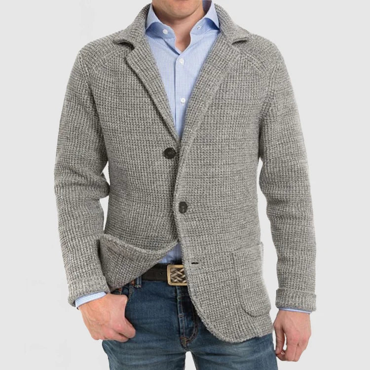 Giacca da uomo in maglia a due bottoni - Image 8