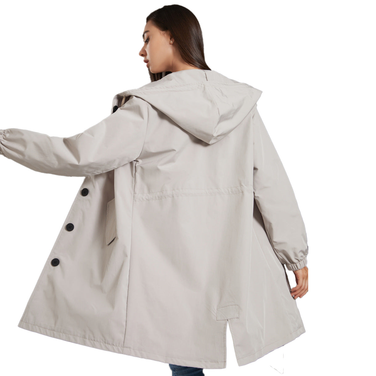Cappotto A-Line con Cappuccio da Donna - Image 2