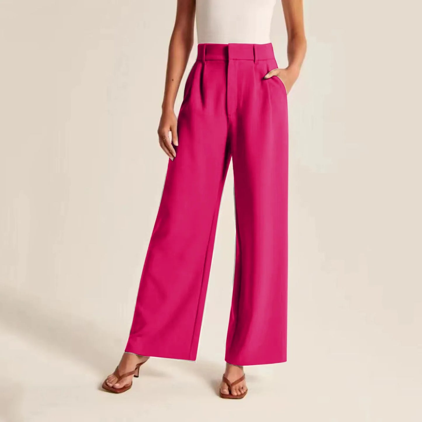 Pantaloni Eleganti da Donna a Gamba Larga - Image 4