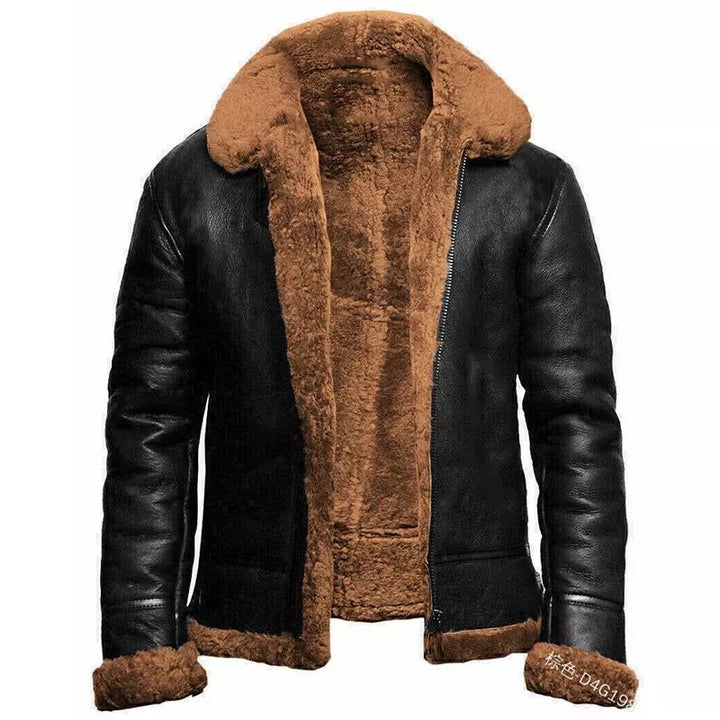 Giacca Aviatore da Donna con Collo in Shearling - Image 3