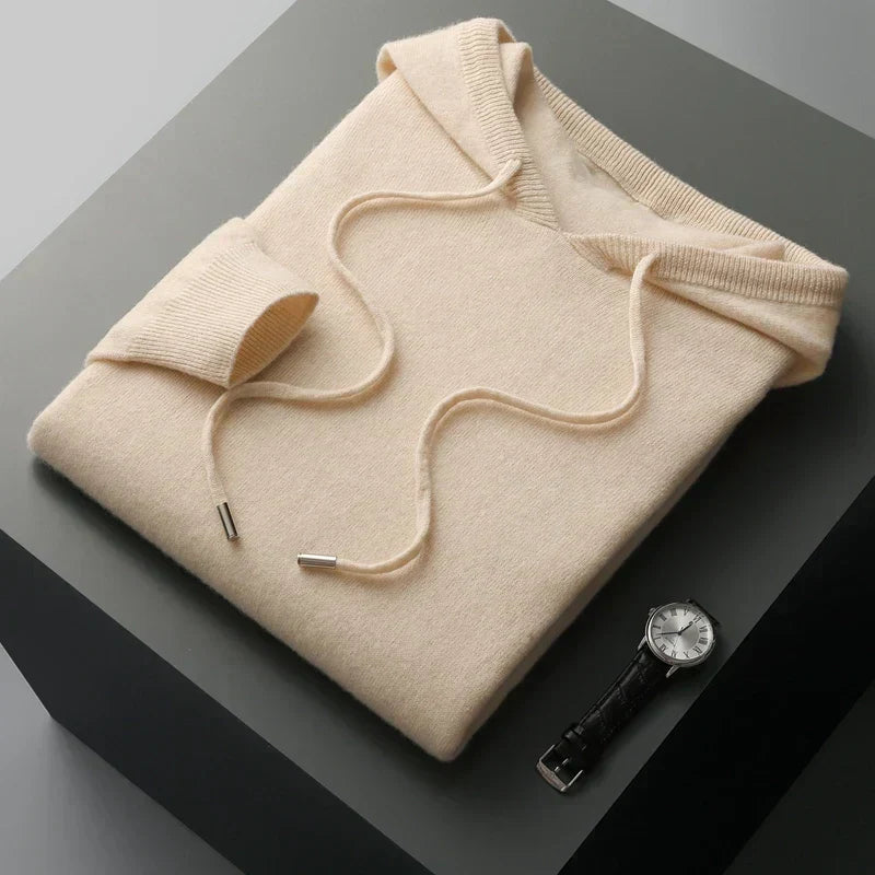 Felpa con Cappuccio in Maglia a Maniche Lunghe da Uomo - Image 9