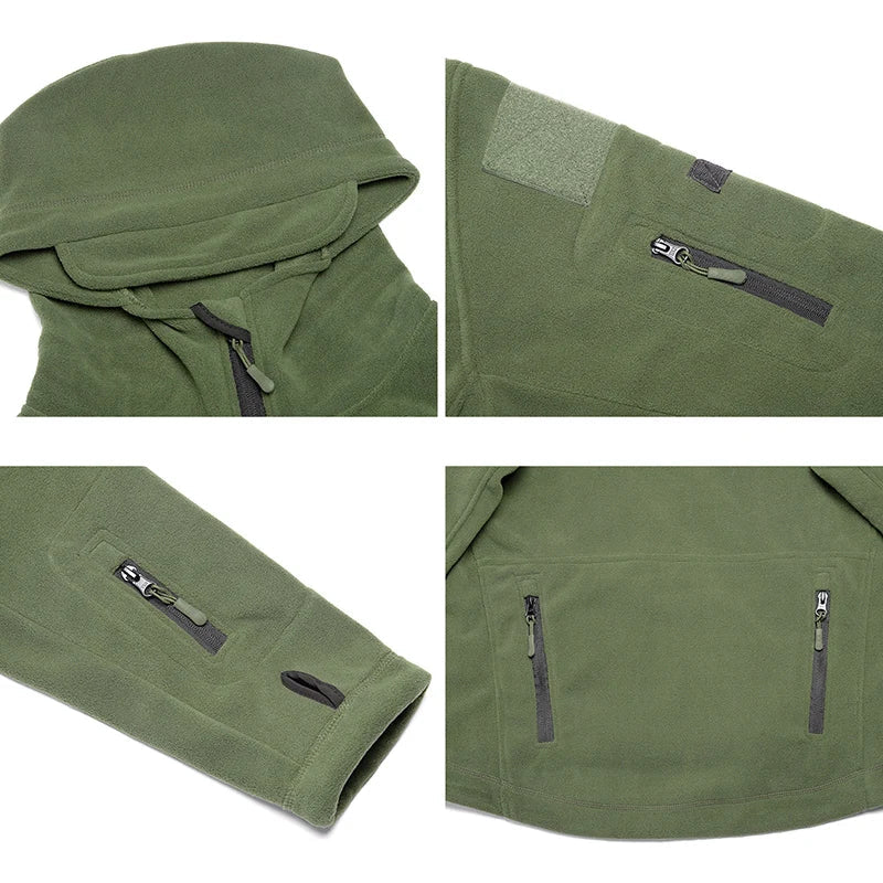 Giacca Tattica da Uomo con Cappuccio - Image 6