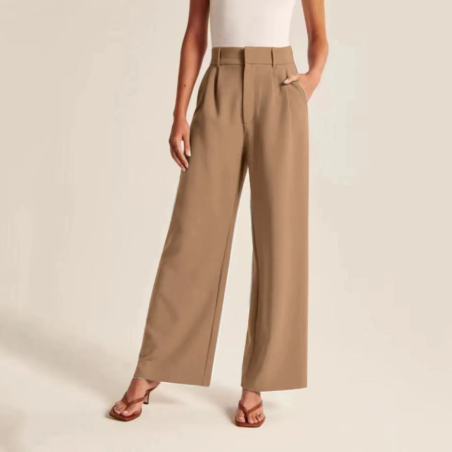 Pantaloni Eleganti da Donna a Gamba Larga - Image 3