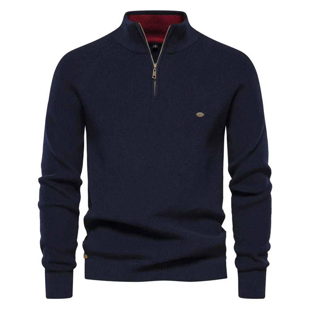 Maglione da Uomo con Zip Corta - Image 1