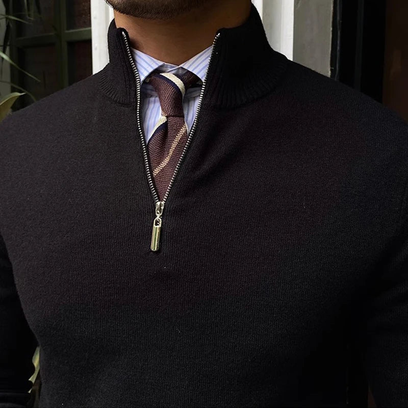 Maglione da Uomo con Zip Corta - Image 2