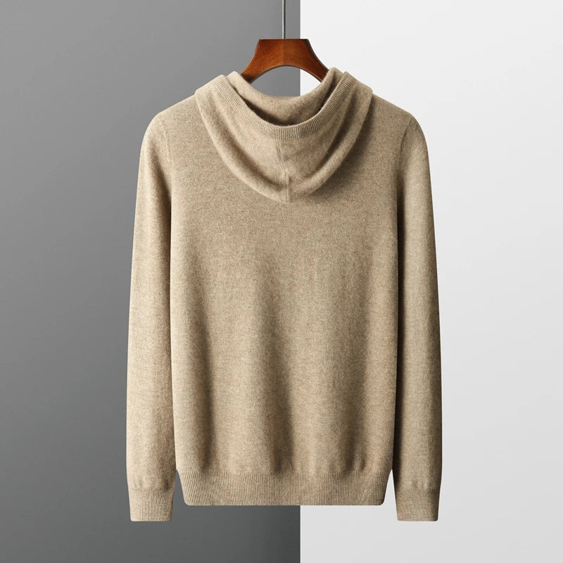 Felpa con Cappuccio in Maglia a Maniche Lunghe da Uomo - Image 2