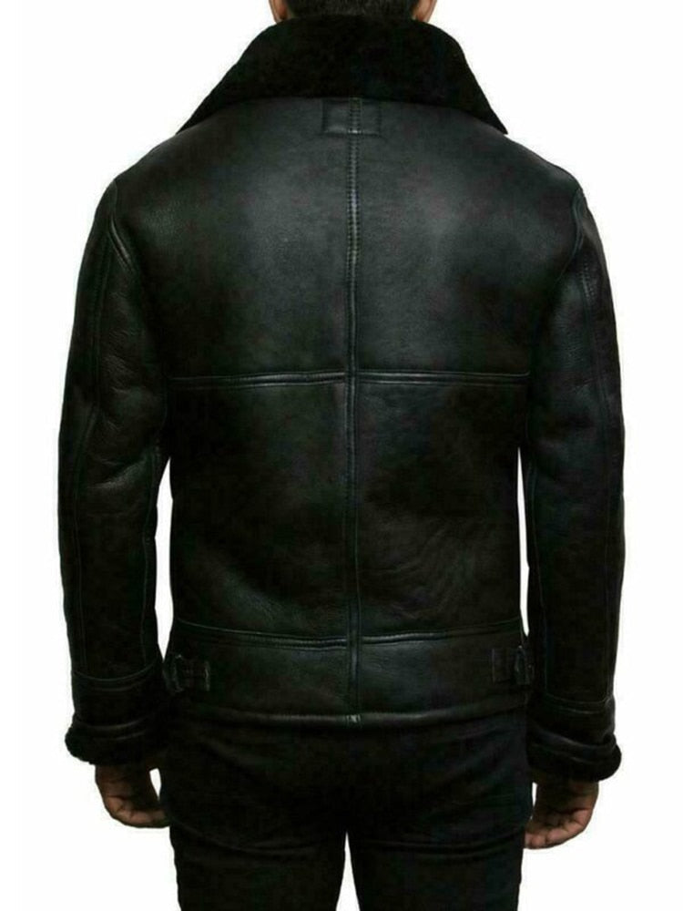Giacca Aviatore da Donna con Collo in Shearling - Image 4