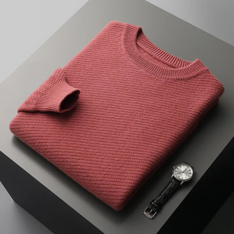 Maglione in maglia girocollo da uomo - Image 7