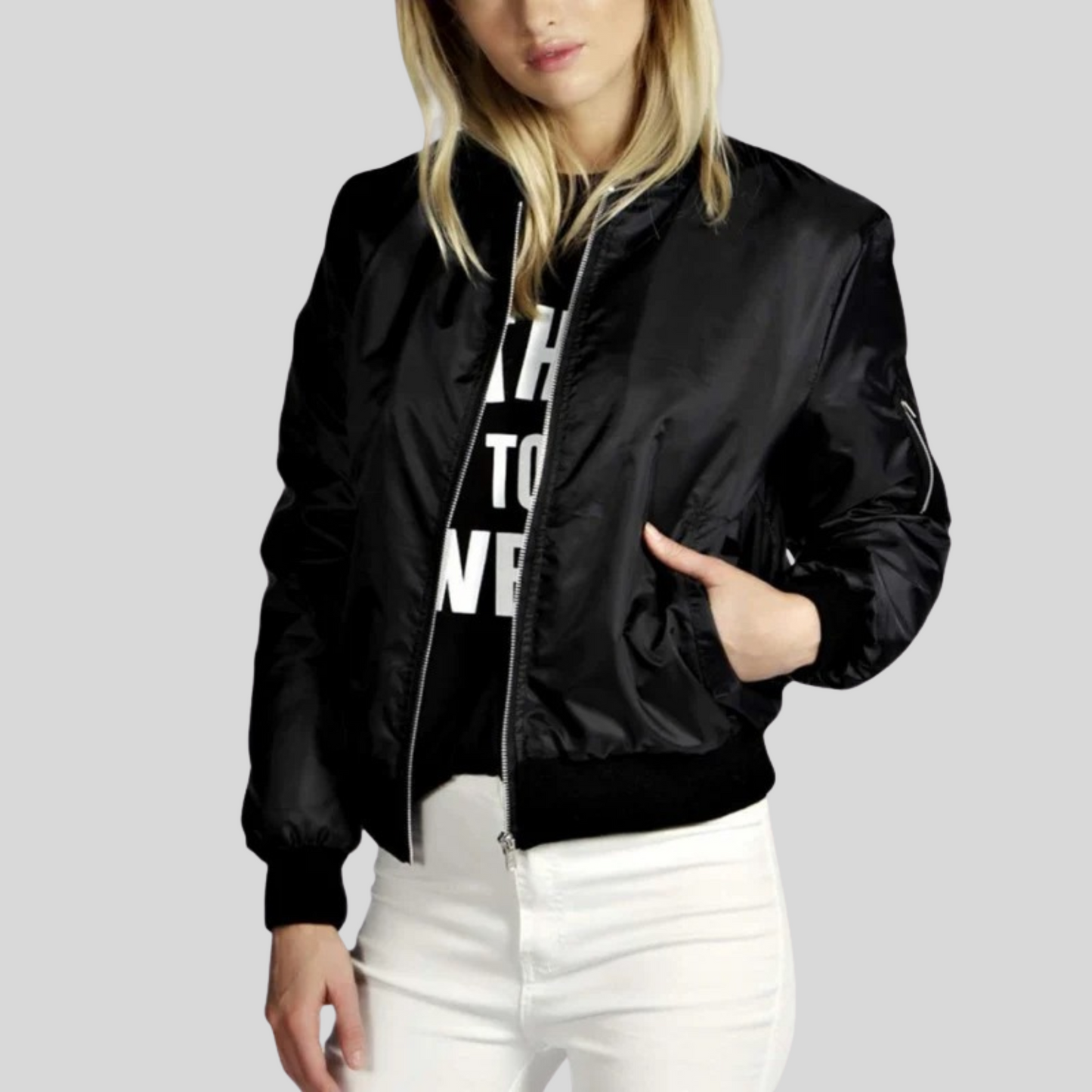Giacca Casual da Donna con Zip - Image 1