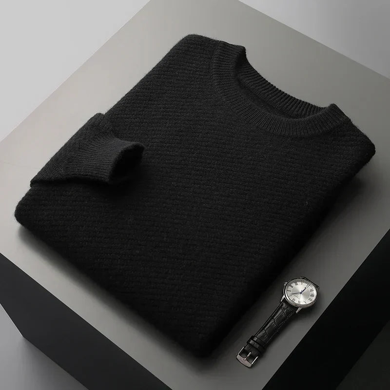 Maglione in maglia girocollo da uomo - Image 8