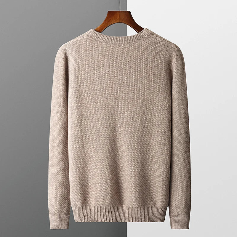 Maglione in maglia girocollo da uomo - Image 3