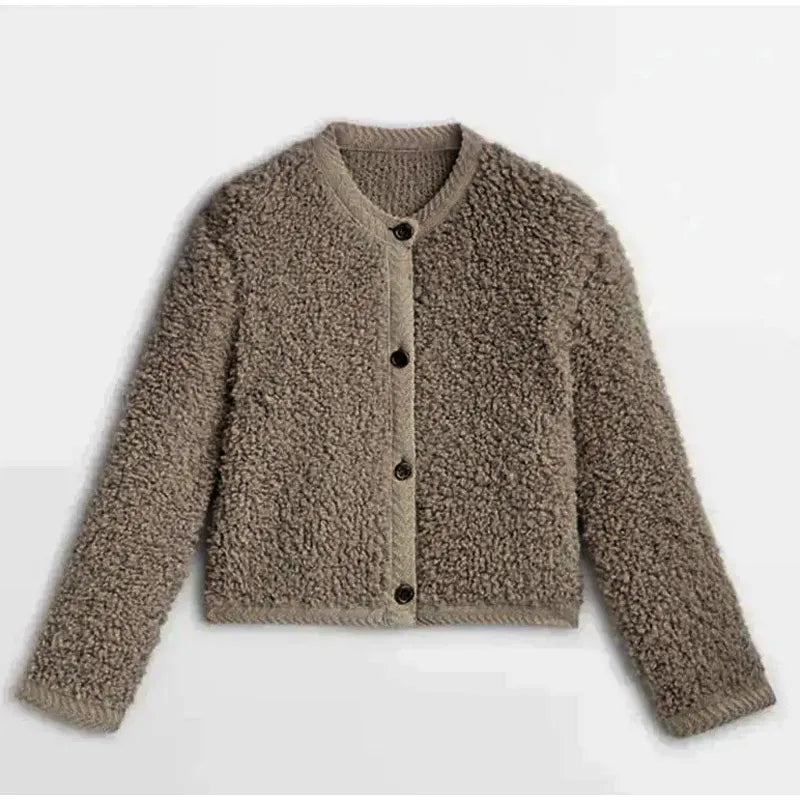 Cappotto texturizzato da donna con bottoni - Image 8