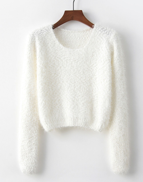 Maglione da Donna a Maniche Lunghe con Scollo a V - Image 3