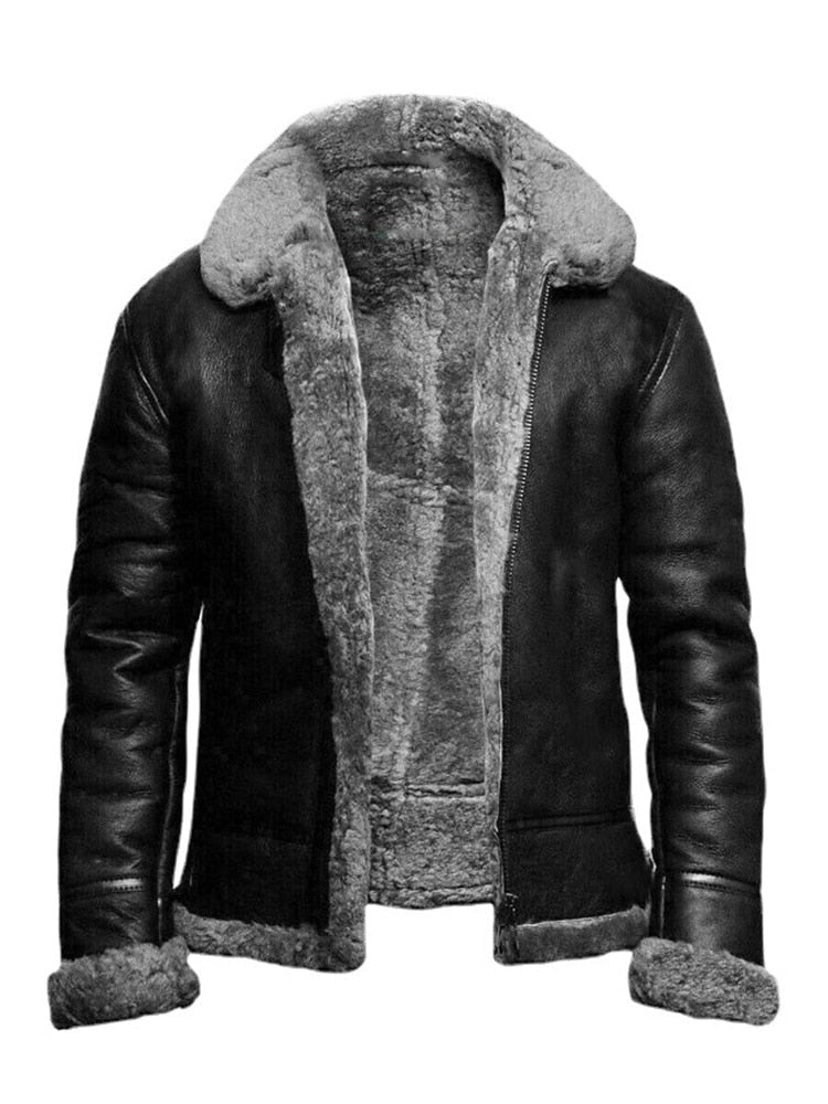 Giacca Aviatore da Donna con Collo in Shearling - Image 1