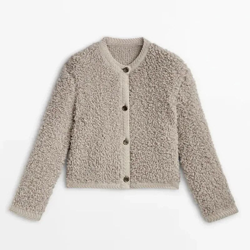Cappotto texturizzato da donna con bottoni - Image 6