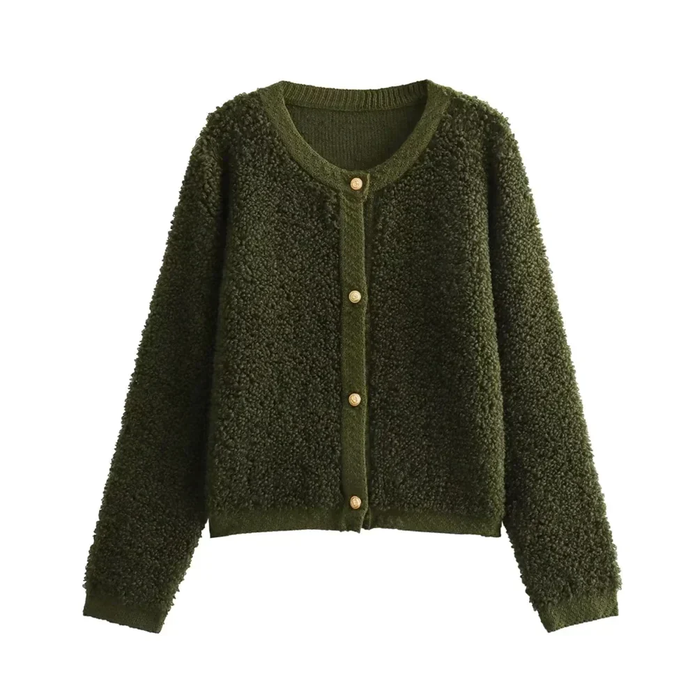 Cappotto texturizzato da donna con bottoni - Image 7