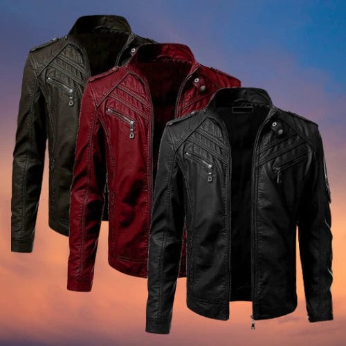 Giacca da motociclista slim-fit da uomo - Image 3