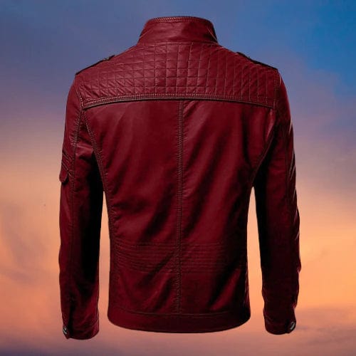 Giacca da motociclista slim-fit da uomo - Image 5