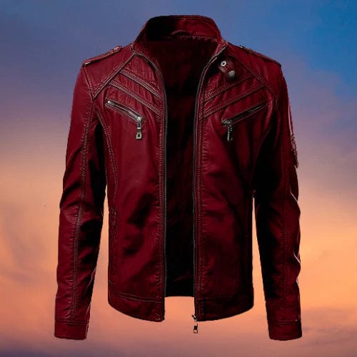 Giacca da motociclista slim-fit da uomo - Image 4