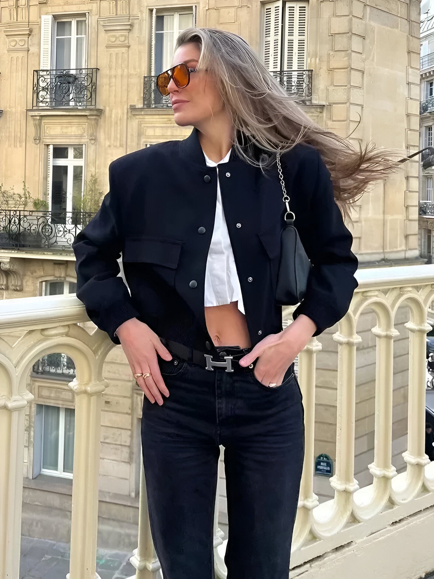 Giacca Bomber Corta da Donna - Image 3