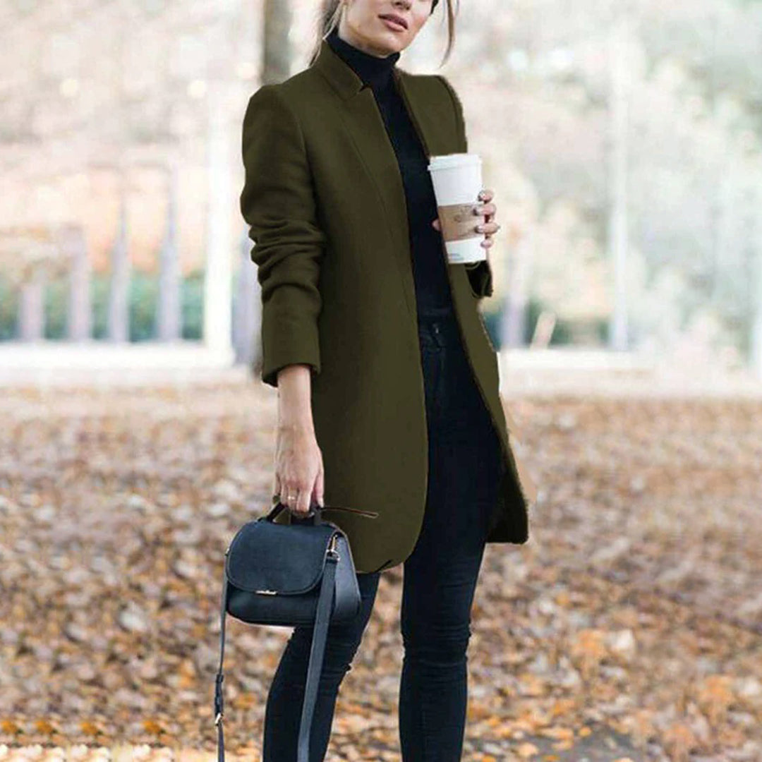 Cappotto Lungo Aperto Davanti da Donna - Image 7