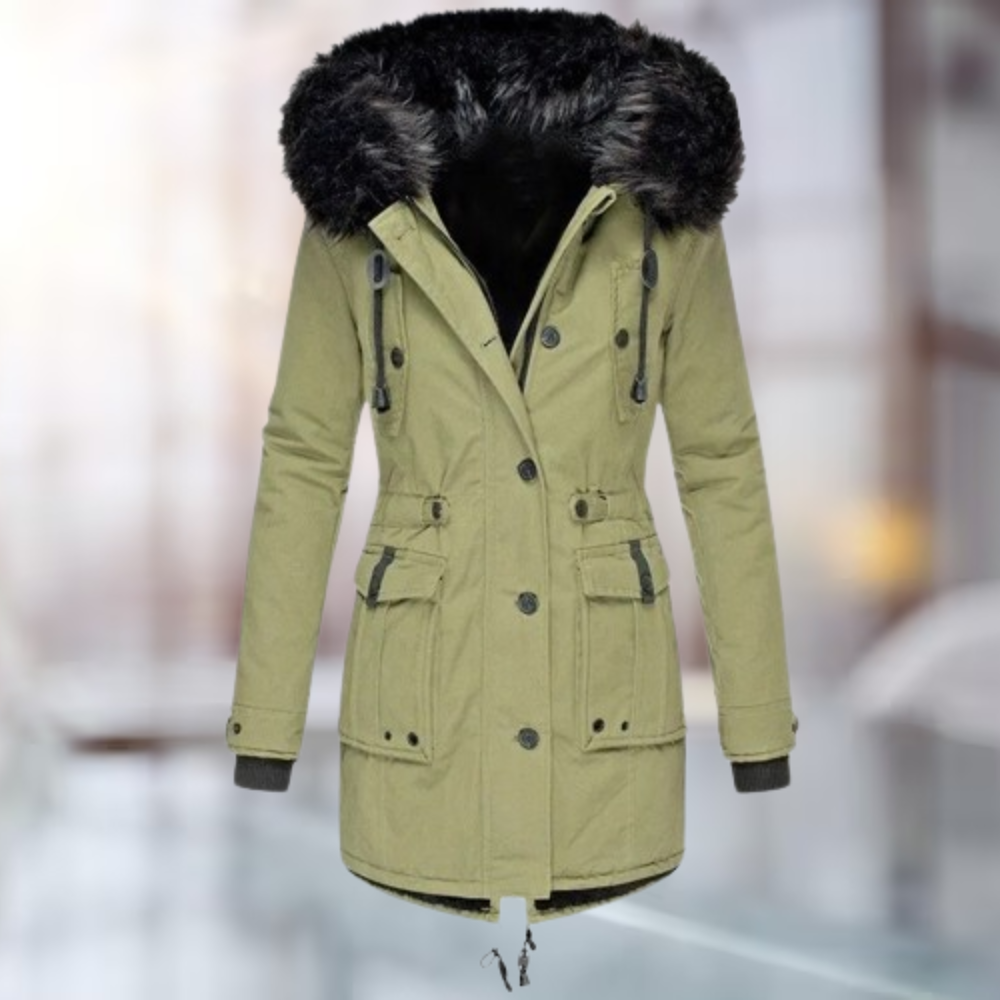 Cappotto da Donna con Cappuccio e Coulisse - Image 2