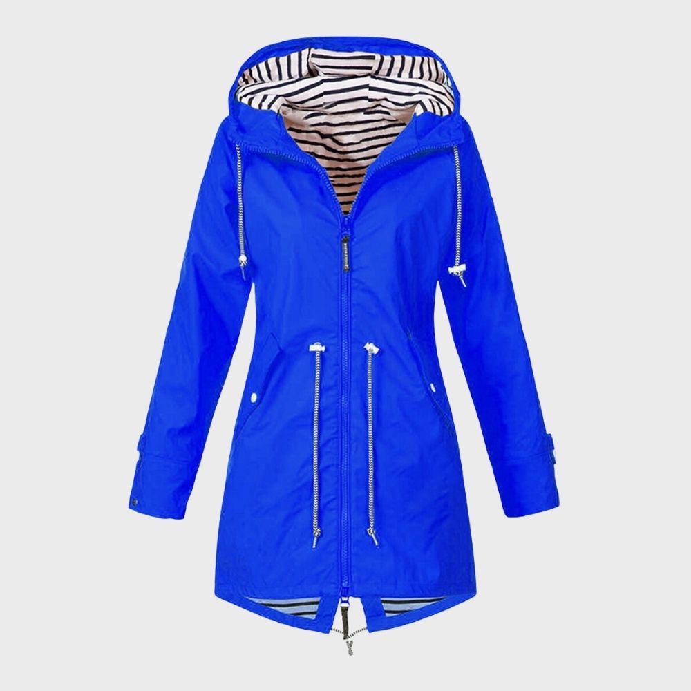 Cappotto da donna con cappuccio e zip - Image 8