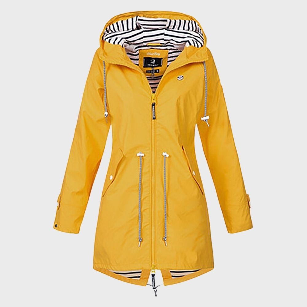 Cappotto da donna con cappuccio e zip - Image 5