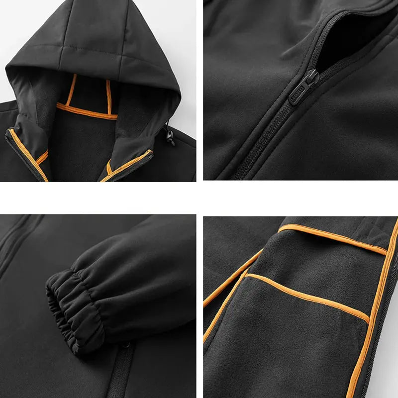 Giacca da uomo con cappuccio e zip - Image 3