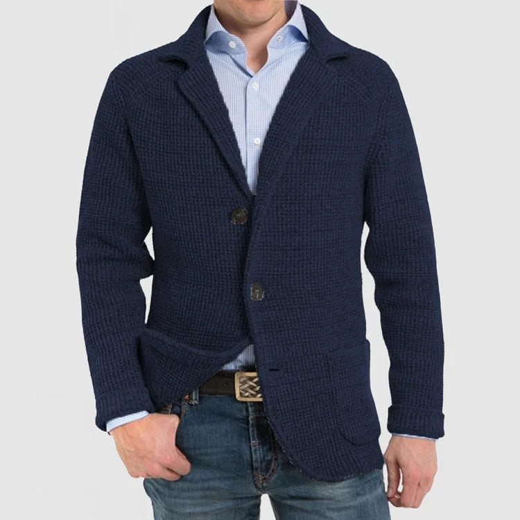 Giacca da uomo in maglia a due bottoni - Image 2
