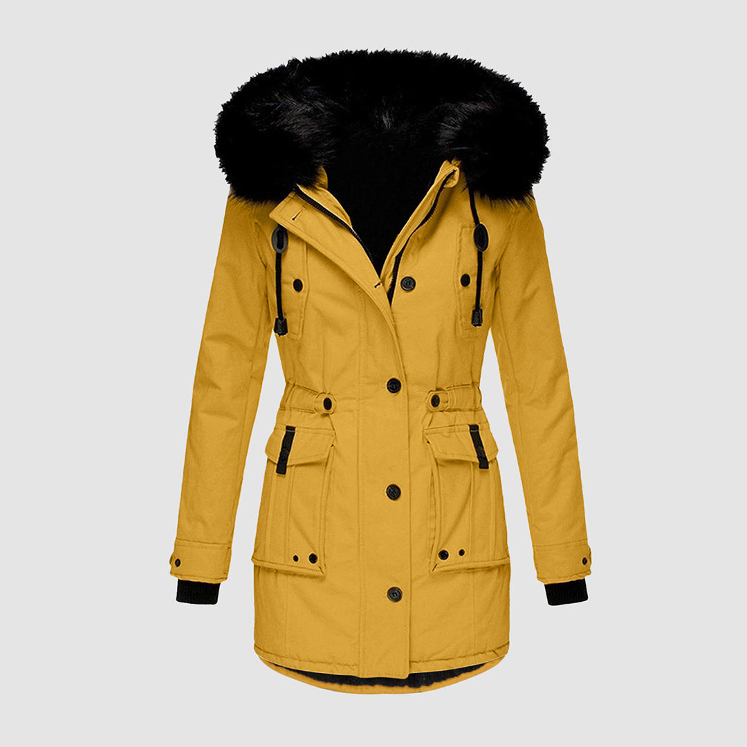 Parka Invernale da Donna con Cappuccio in Pelliccia - Image 3