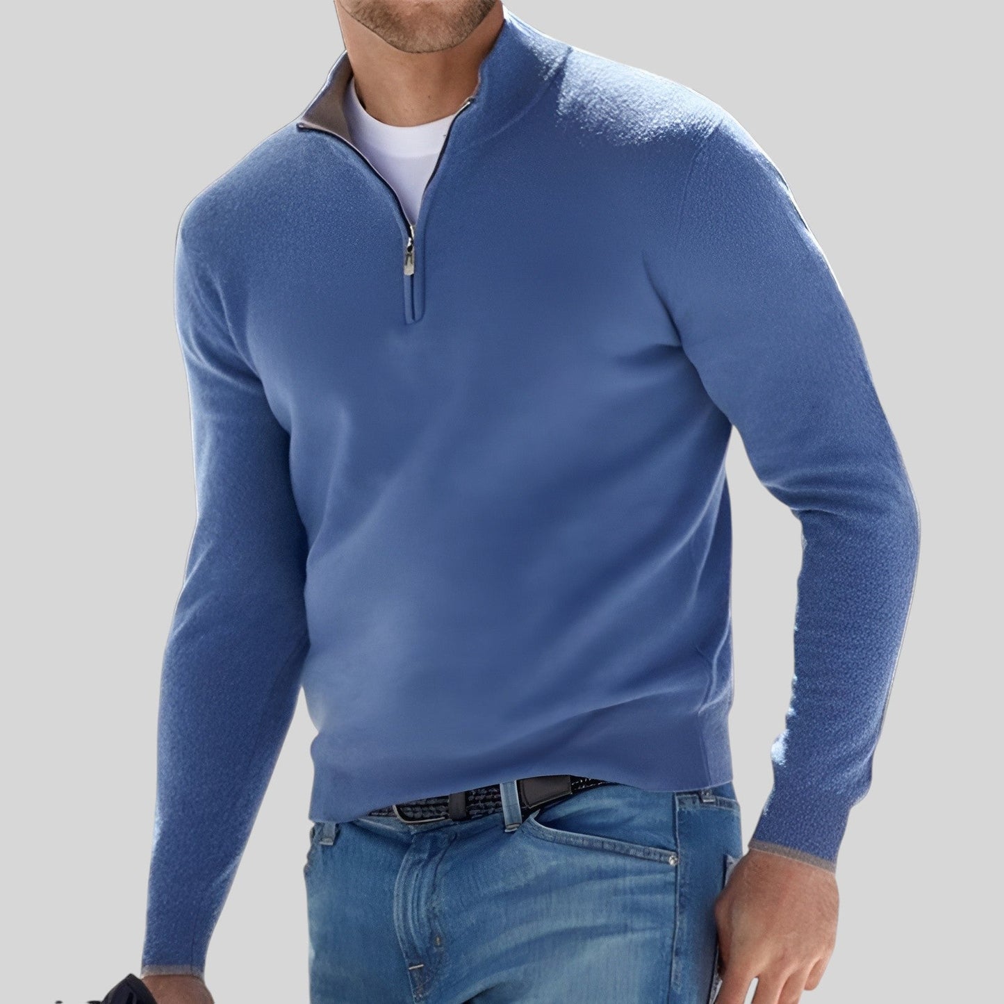 Maglione Pullover da Donna con Zip Corta - Image 3