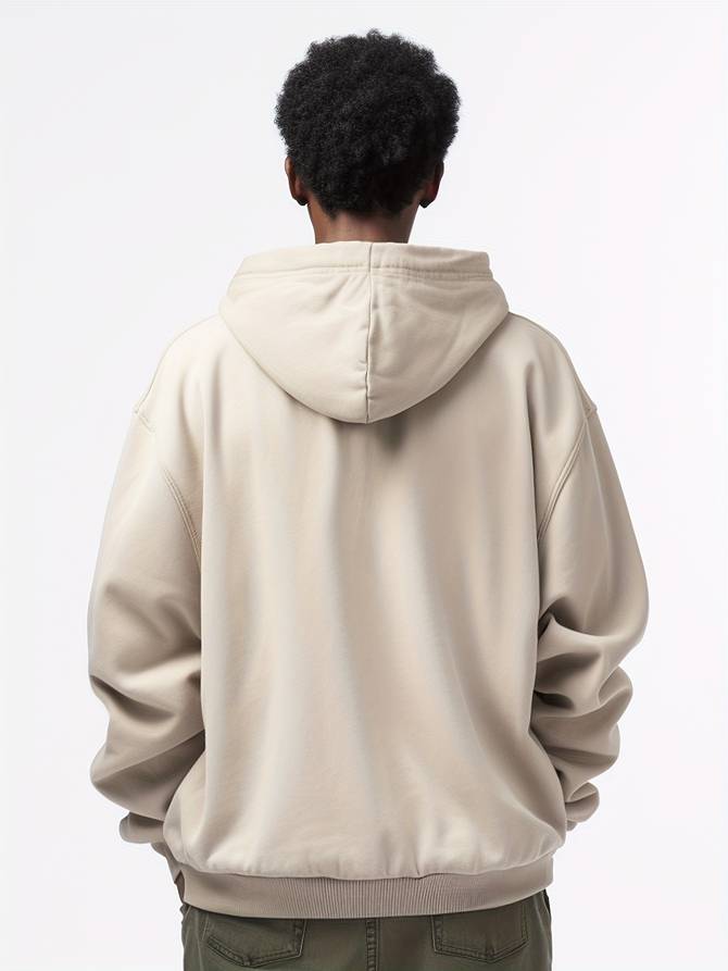 Giacca da uomo con cappuccio e zip intera - Image 4