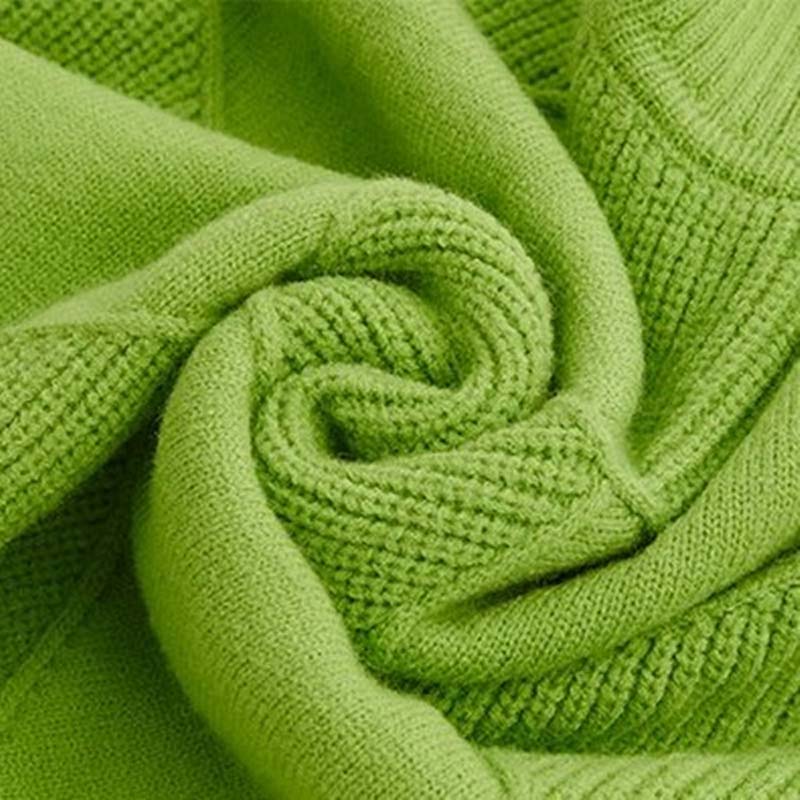 Maglione da Donna a Collo Alto con Motivo a Diamanti - Image 6