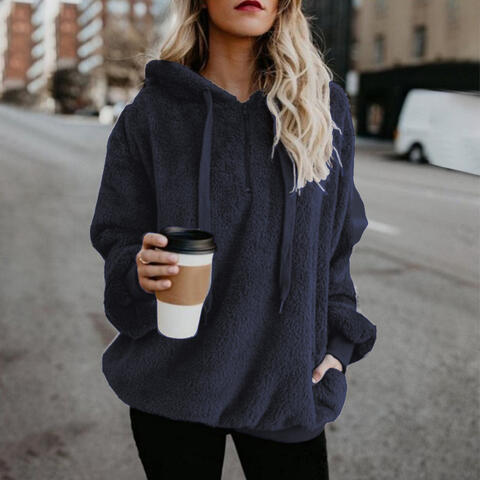 Giacca Felpa con Cappuccio Oversize da Donna - Image 4