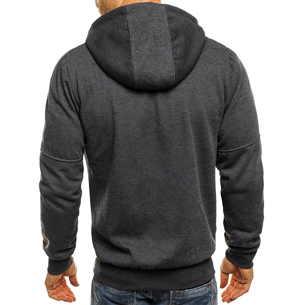 Giacca da uomo con cappuccio e zip intera - Image 3