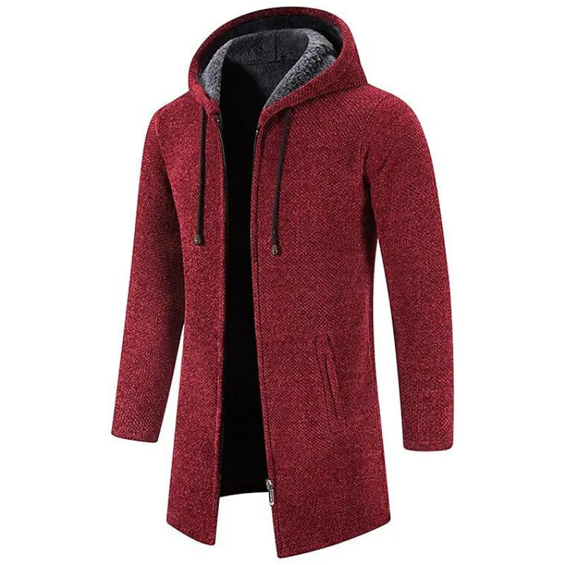 Cappotto Lungo con Cappuccio da Uomo - Image 5