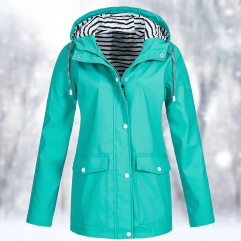 Anorak Impermeabile da Donna con Cappuccio - Image 2